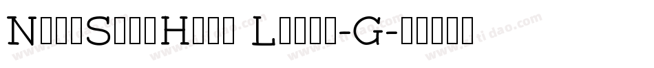 NotoSansHans Light-G字体转换